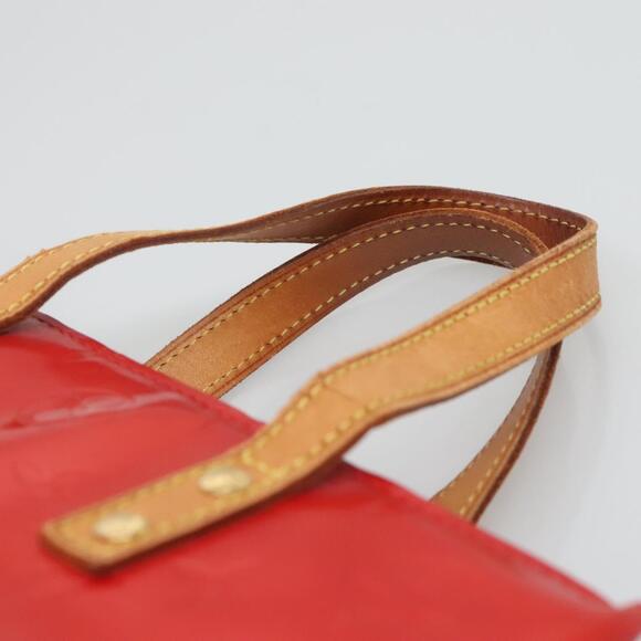 LOUIS VUITTON Monogram Vernis Reade PM Hand Bag Red Rouge M91088 - Picture 8 of 12